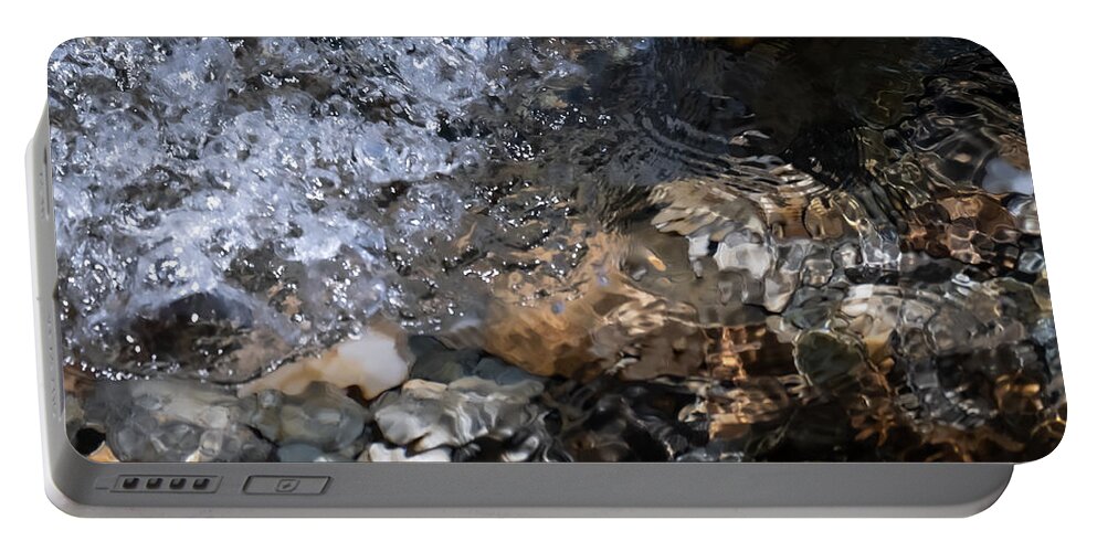 Water Portable Battery Charger featuring the photograph Ebb and Flow by Linda Bonaccorsi