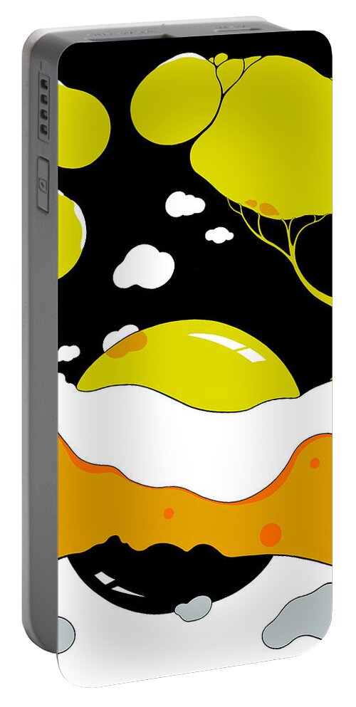 Eclipse Portable Battery Charger featuring the digital art Eclipse by Craig Tilley