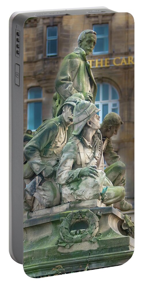 War Portable Battery Charger featuring the digital art Edinburgh by SnapHappy Photos