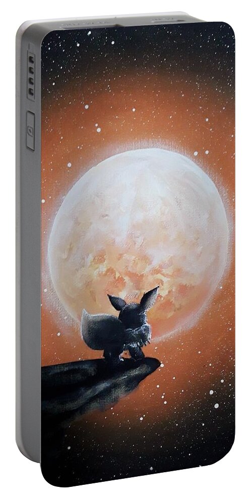 Eevee under the moon Art Print by Magda Swinya - Pixels