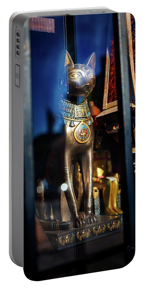 Egypt Portable Battery Charger featuring the photograph Egyptian Cat by Craig J Satterlee