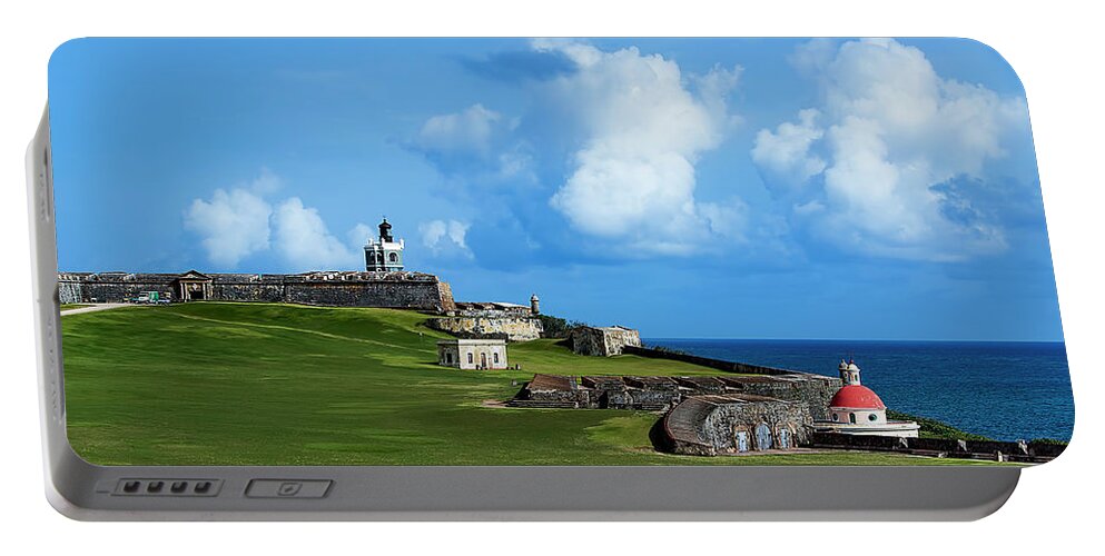 El Morro Portable Battery Charger featuring the photograph EL Morro by Reynaldo Williams
