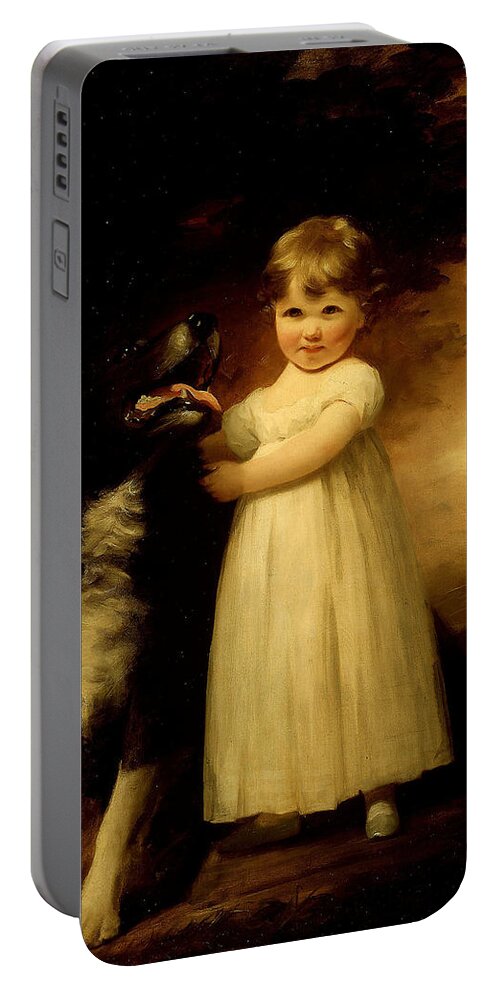 19th Century Painters Portable Battery Charger featuring the painting Eleanor Margaret Gibson-Carmichael by Henry Raeburn