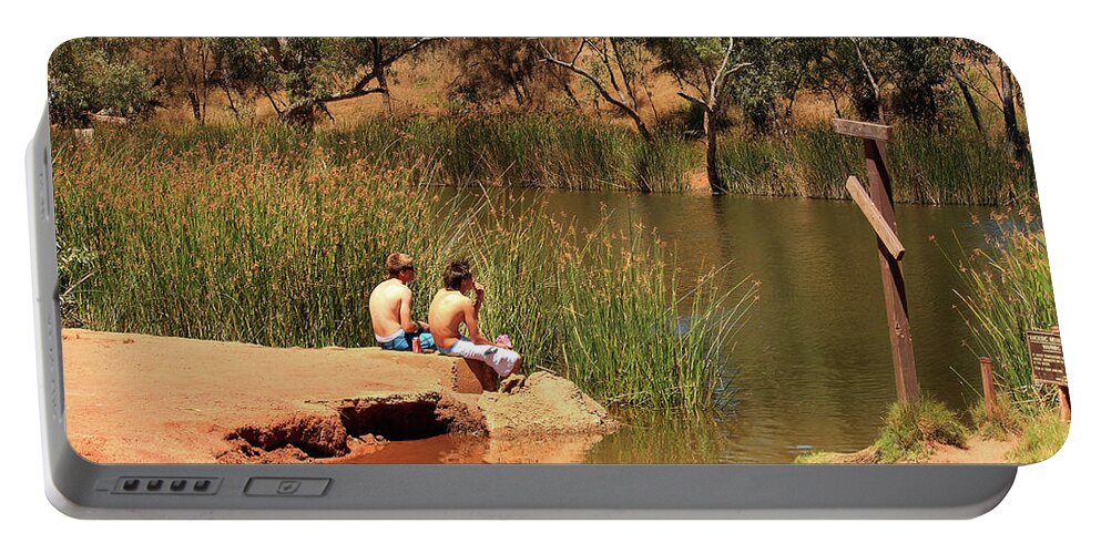 Ellendale Portable Battery Charger featuring the photograph Ellendale Pool, Walkaway, Western Australia #2 by Elaine Teague