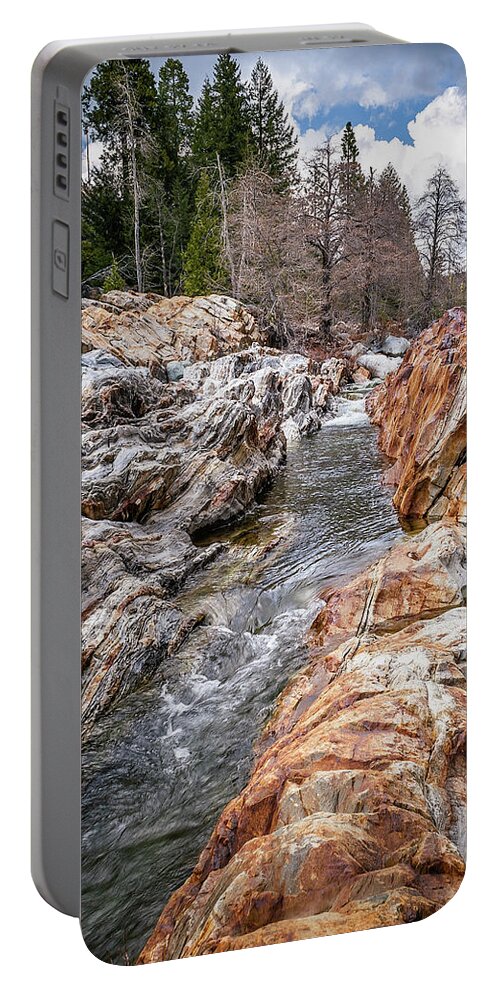 Rive Portable Battery Charger featuring the photograph Emerald Pools by Gary Geddes