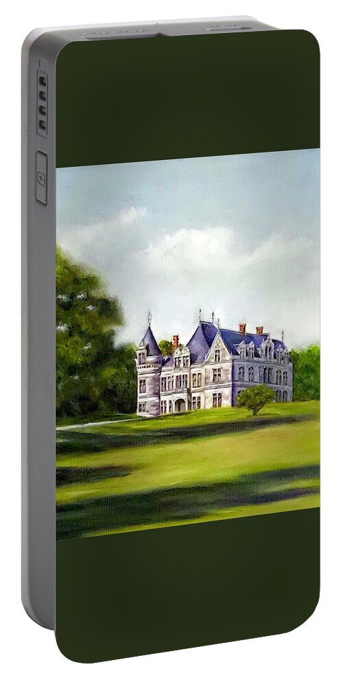 Chateau Art Portable Battery Charger featuring the painting Enchantment by Dr Pat Gehr