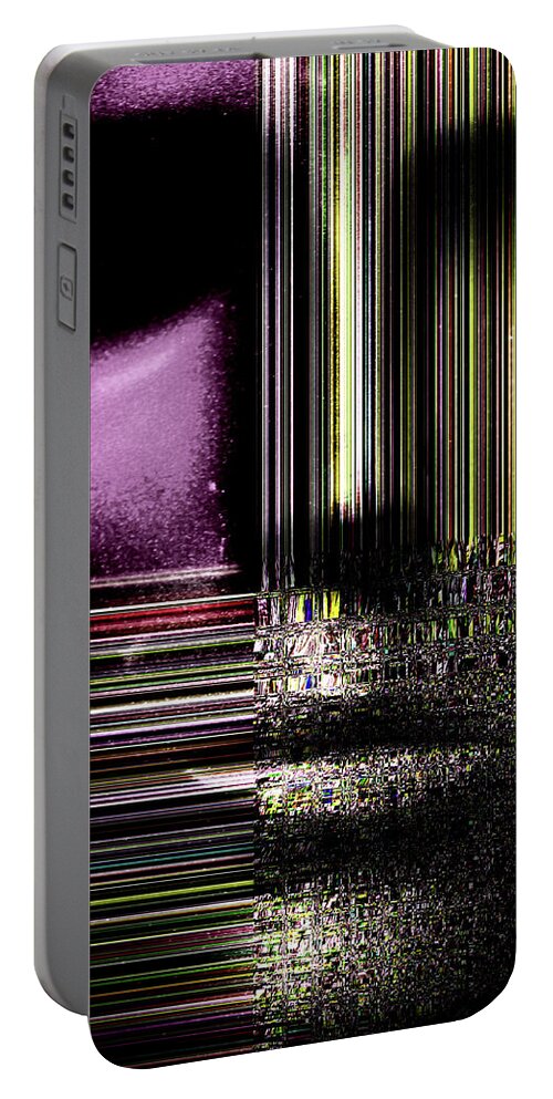 Encounter Portable Battery Charger featuring the digital art Encounter - Face by Marie Jamieson