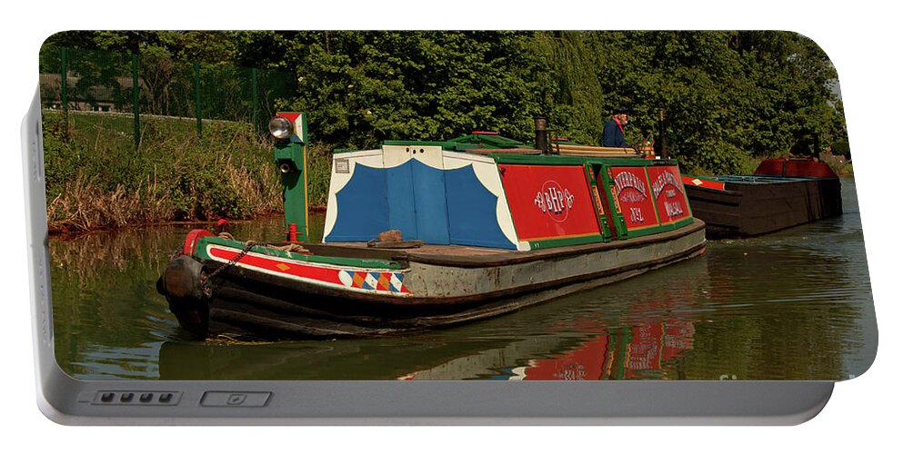 Canals Portable Battery Charger featuring the photograph Enterprise No 1Towing Birchills by Stephen Melia