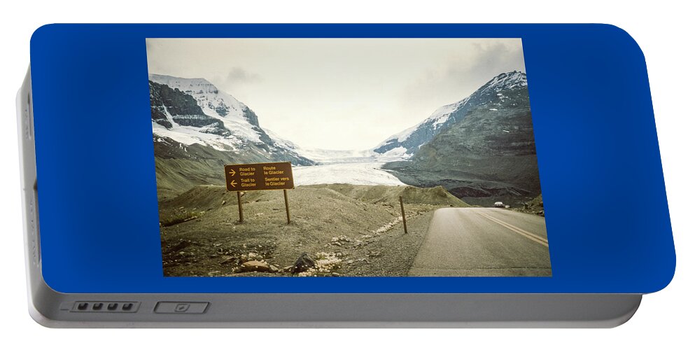 Alberta Portable Battery Charger featuring the photograph Entrance to the Columbia Ice Fields by Gordon James