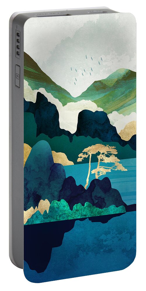 Digital Portable Battery Charger featuring the digital art Escape by Spacefrog Designs