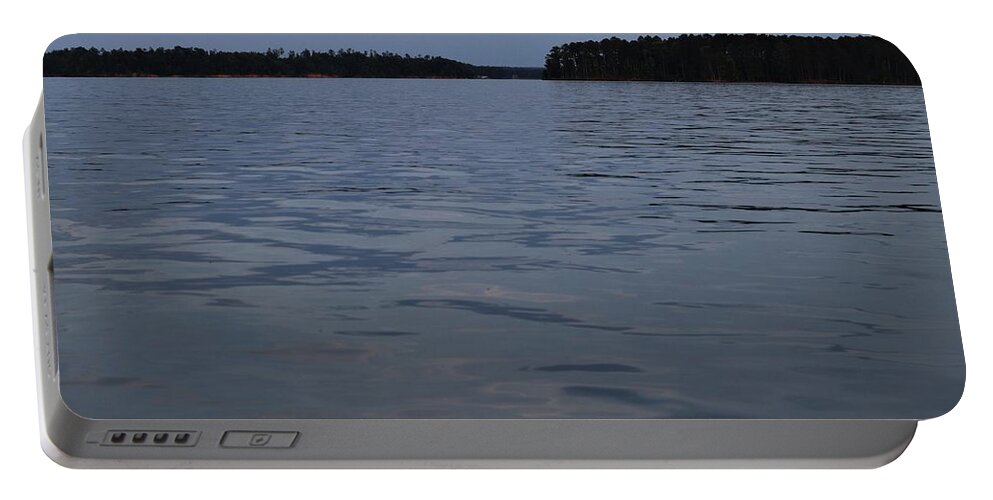 Lake Portable Battery Charger featuring the photograph Evening Waters by Ed Williams