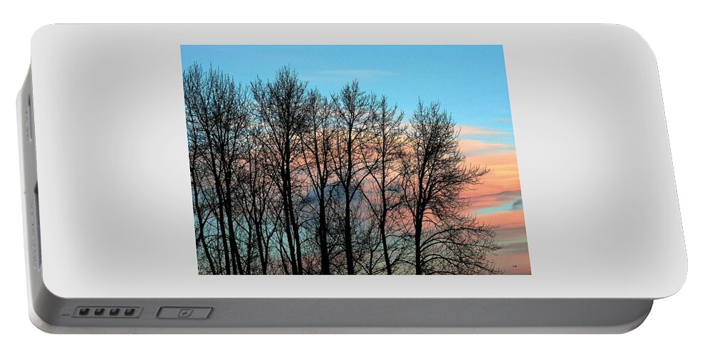 Sundown Portable Battery Charger featuring the photograph Eventide by Will Borden