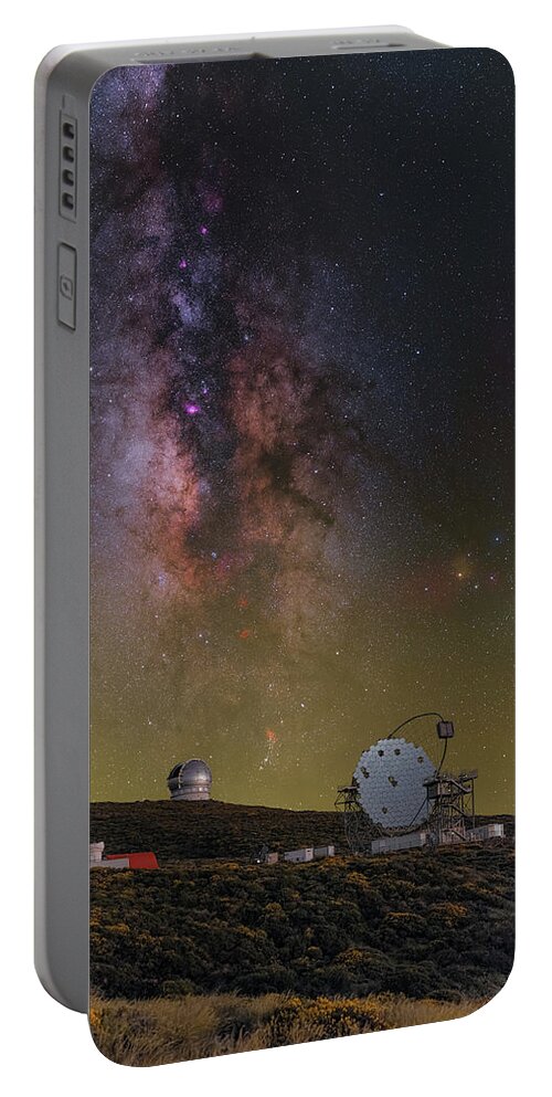 Canary Islands Portable Battery Charger featuring the photograph Exploring the Universe by Ralf Rohner