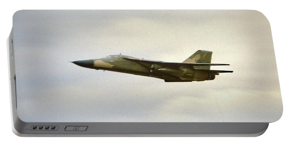 General Dynamics Portable Battery Charger featuring the photograph General Dynamics F-111 by Gordon James