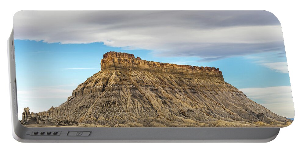 Utah Portable Battery Charger featuring the photograph Factory Butte 1 by Mati Krimerman