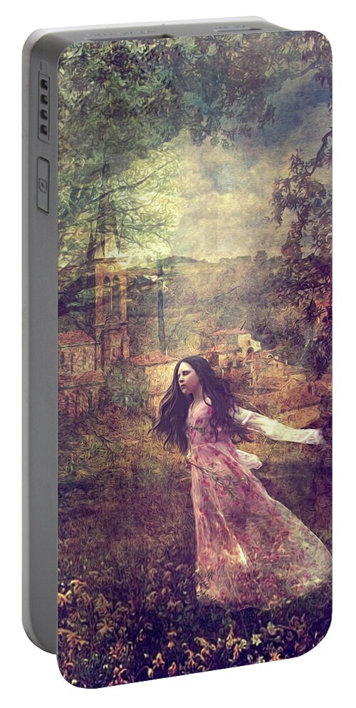 Princess Portable Battery Charger featuring the digital art Fairytale by Claudia McKinney