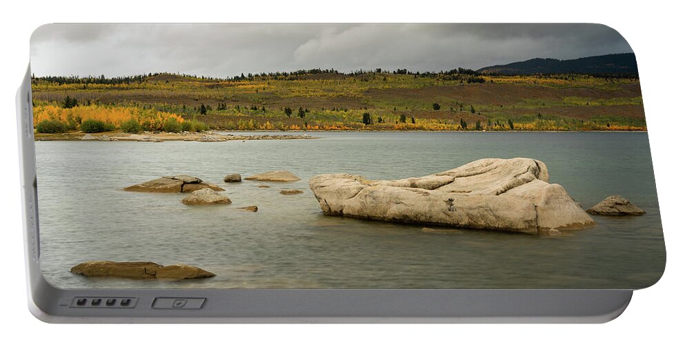 Fall Portable Battery Charger featuring the photograph Fall At New Fork Lake, Wyoming by Julieta Belmont