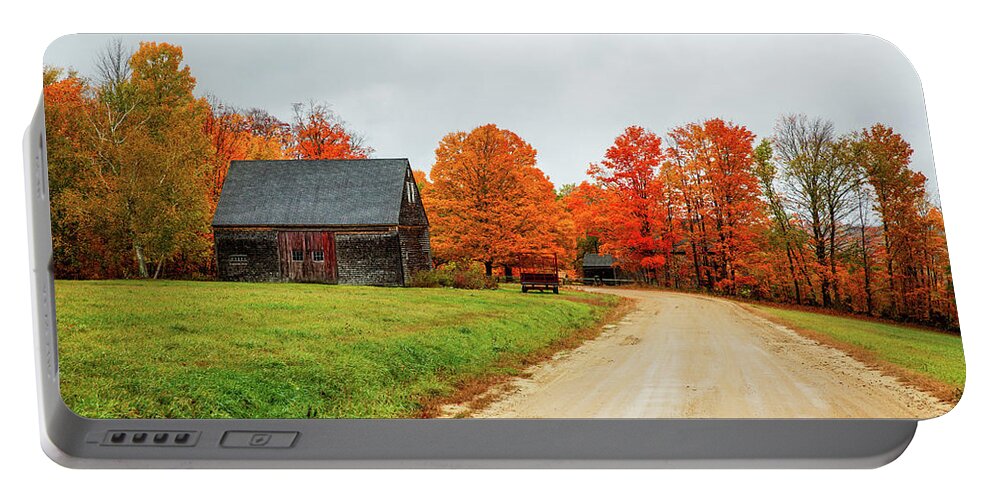 New Hampshire Portable Battery Charger featuring the photograph Fall in Gilmanton by Robert Clifford