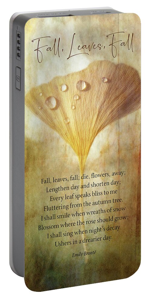 Photography Portable Battery Charger featuring the digital art Fall, Leaves, Fall by Terry Davis