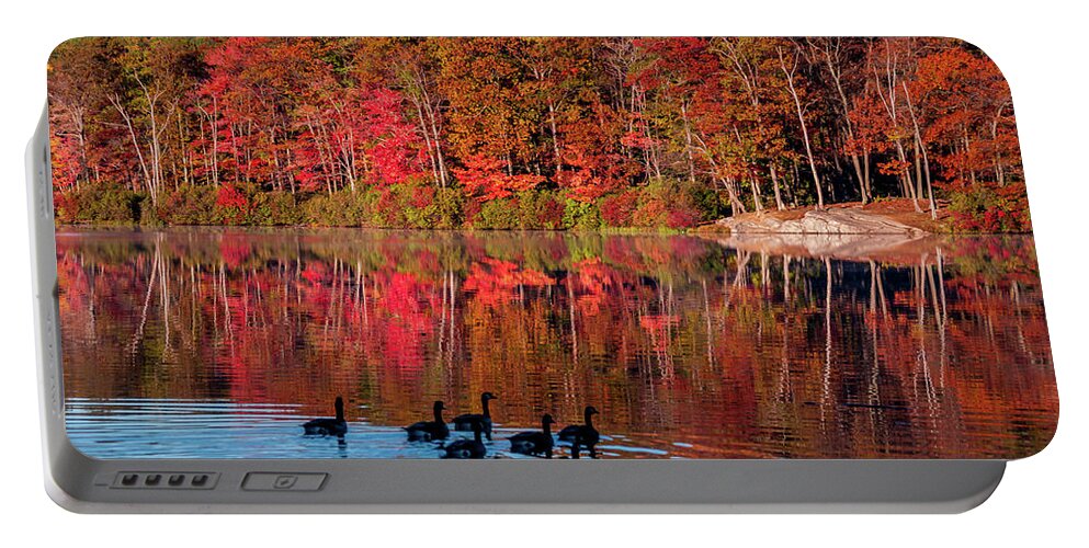 Harriman State Park Portable Battery Charger featuring the photograph Fall Tranquility by Anthony Sacco