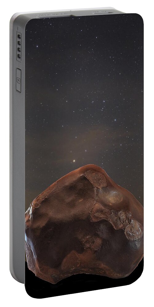 Meteorite Fall Portable Battery Charger featuring the photograph Fallen from the Sky by Karine GADRE