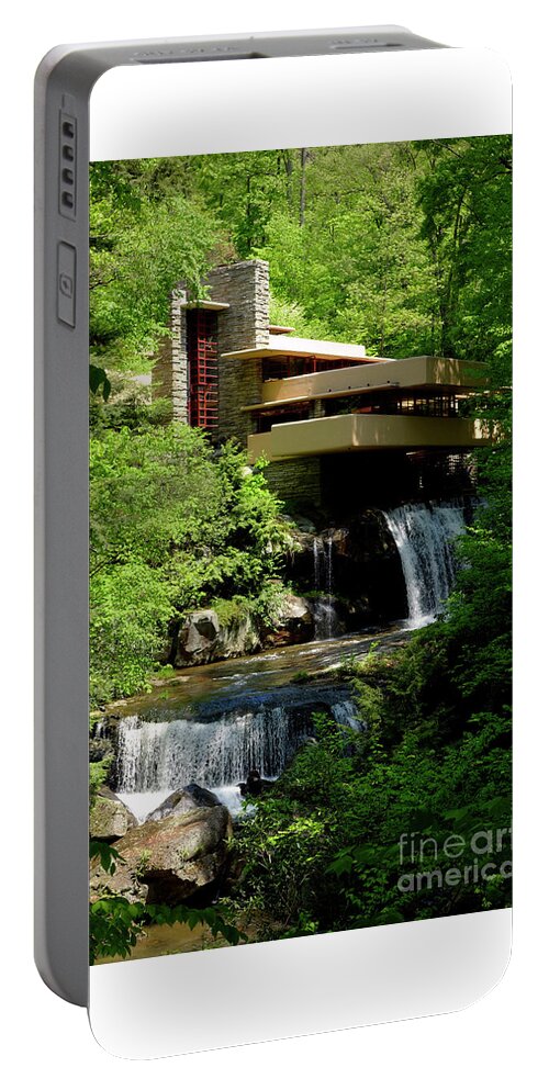 Frank Lloyd Wright Portable Battery Charger featuring the photograph Fallingwater House - Pennsylvania by Doc Braham