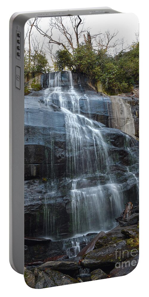 Falls Branch Falls Portable Battery Charger featuring the photograph Falls Branch Falls 9 by Phil Perkins