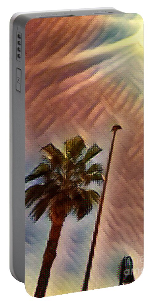 Fineartamerica Portable Battery Charger featuring the digital art Fantasy art palmtrees by Yvonne Padmos