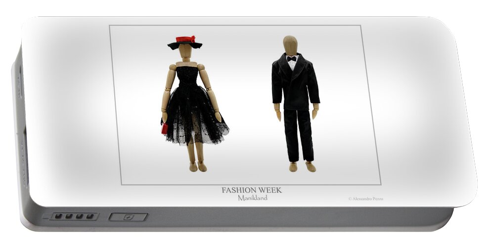 Alessandro Pezzo Portable Battery Charger featuring the photograph Fashion Week by Alessandro Pezzo