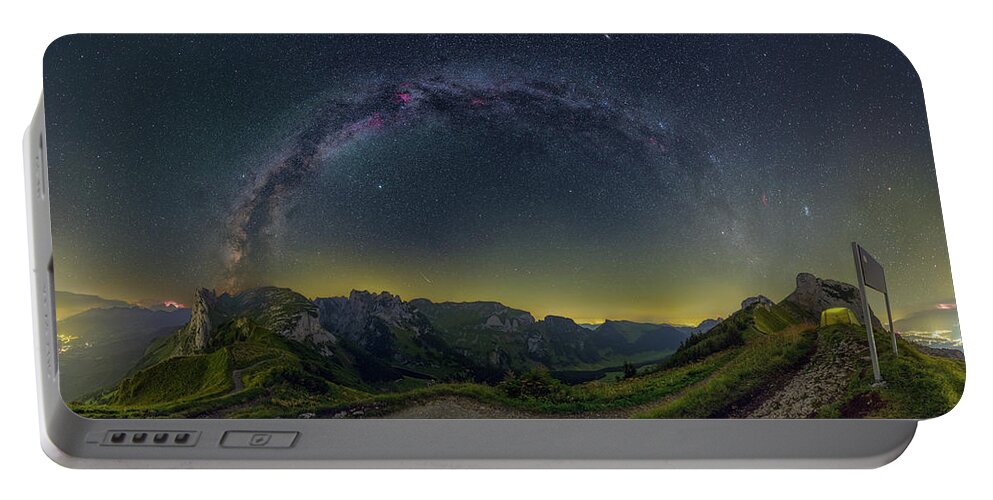 Mountains Portable Battery Charger featuring the photograph Feeling Home by Ralf Rohner