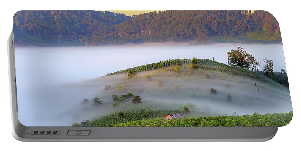 Awesome Portable Battery Charger featuring the photograph Feeling Of The Fog by Khanh Bui Phu