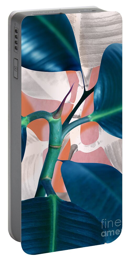 Summer Portable Battery Charger featuring the photograph Ficus elastica 2 by Mark Ashkenazi