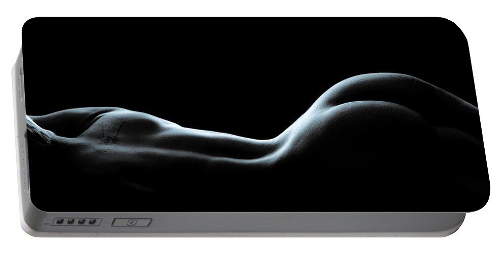 Nude Portable Battery Charger featuring the photograph Fifty Shades by David Quinn