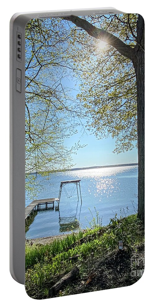 Sunrise Portable Battery Charger featuring the photograph Finger Lakes Morning by William Norton