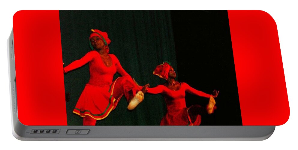 Tivoli Dance Troop Portable Battery Charger featuring the photograph Fire Walkers by Trevor A Smith