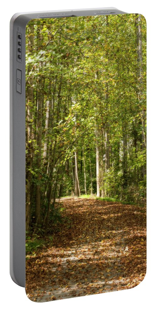 Arcing Portable Battery Charger featuring the photograph First Day of Fall Glows by Charles Floyd