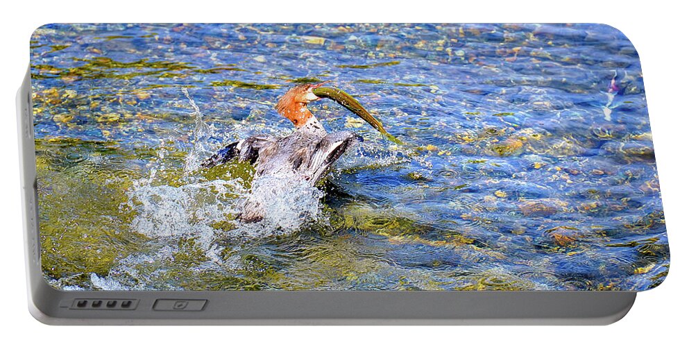 David Lawson Photography Portable Battery Charger featuring the photograph Fish Gulp by David Lawson