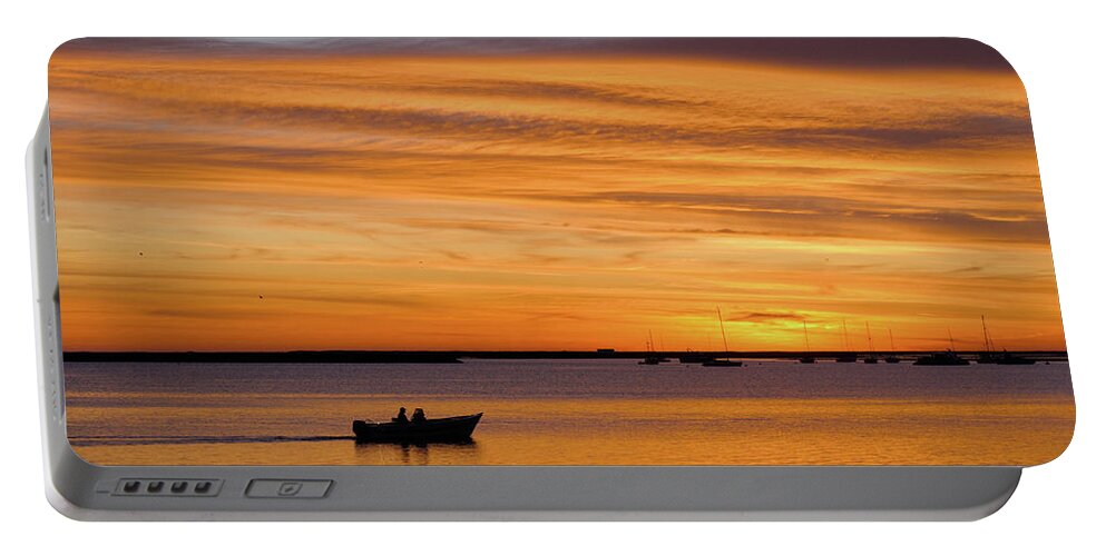 Algarve Portable Battery Charger featuring the photograph Fisherman's Return by Angelo DeVal