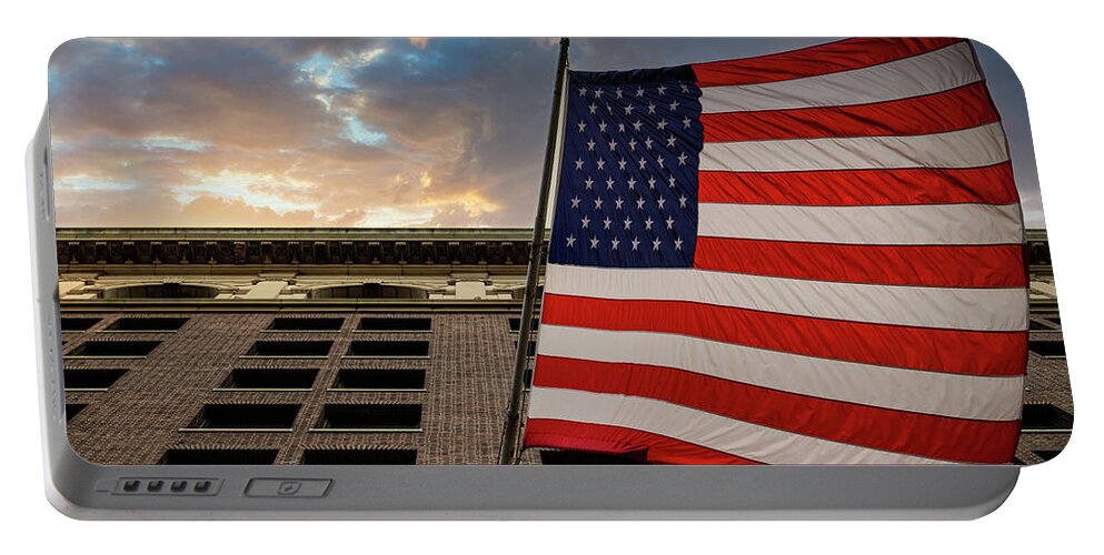 Air Force Portable Battery Charger featuring the photograph Flags 106 by Bill Chizek