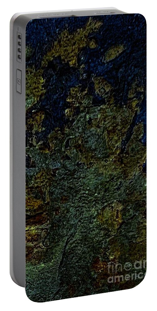Mother Nature Flagstone Portable Battery Charger featuring the digital art Flagstone Jewel by Glenn Hernandez