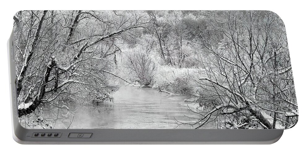 Creek Portable Battery Charger featuring the photograph Flat Creek by Nicki McManus