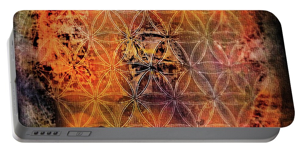 Flower Of Life Portable Battery Charger featuring the photograph Flower of Life_6 by Az Jackson