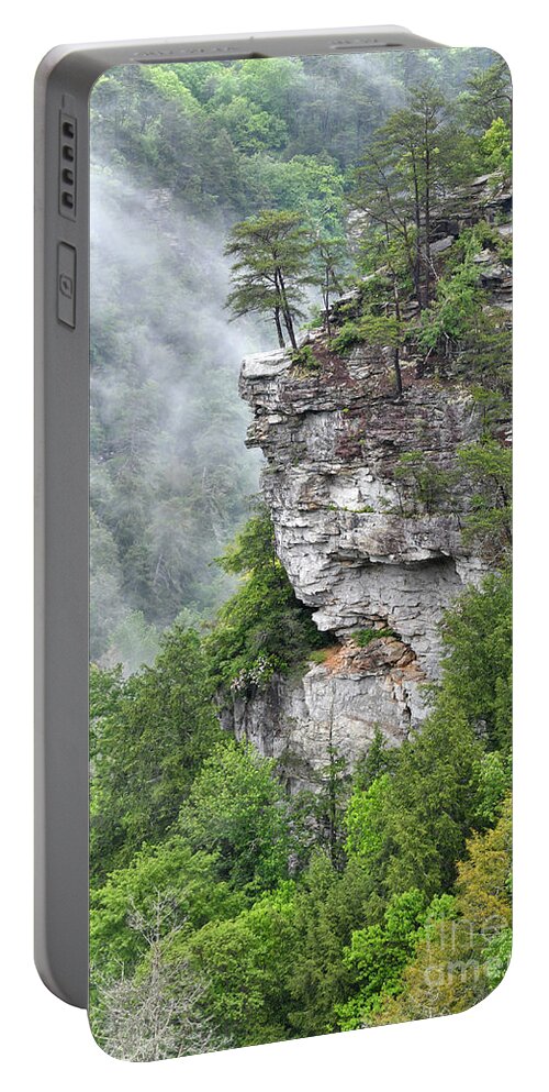 Fall Creek Falls Portable Battery Charger featuring the photograph Fog In The Valley by Phil Perkins