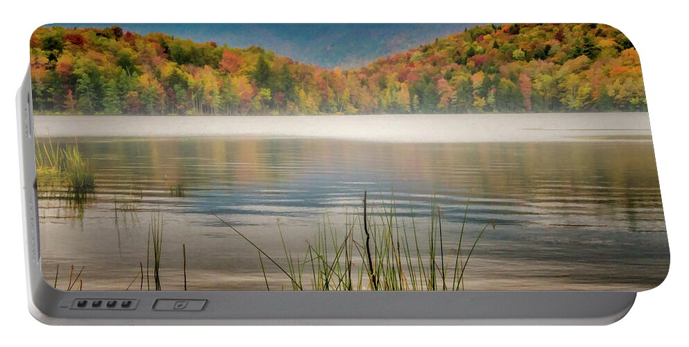 Fog Portable Battery Charger featuring the photograph Foggy Morning by Cathy Kovarik