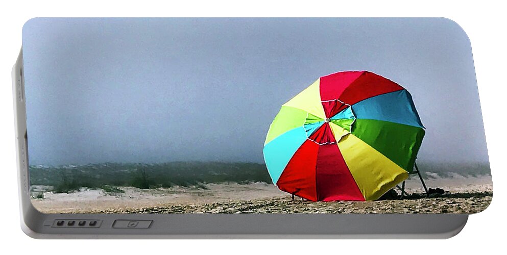 Beach Portable Battery Charger featuring the photograph Foggy Optimism by Rick Locke - Out of the Corner of My Eye