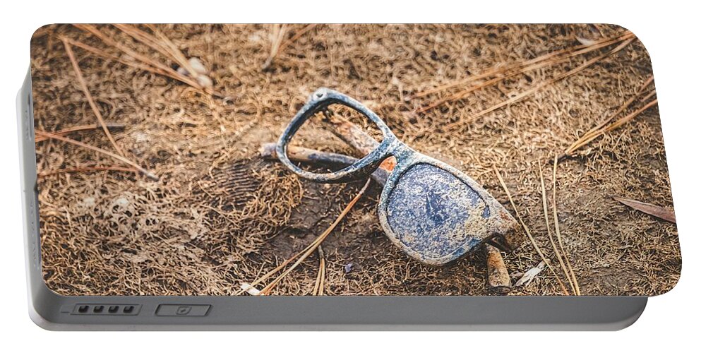 Fashion Portable Battery Charger featuring the photograph Forgotten Sunglasses by Rick Nelson