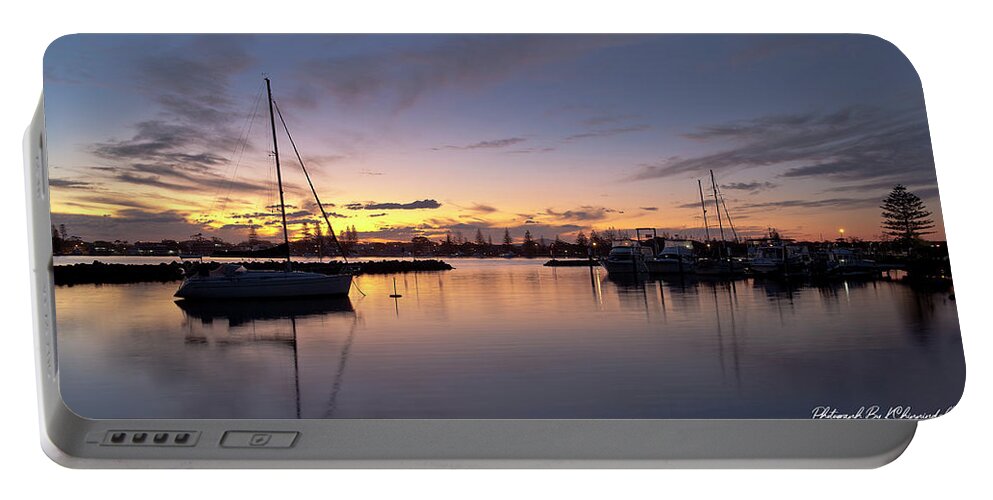 Forster Sunset Photo Prints Portable Battery Charger featuring the digital art Forster Sunset 7013 by Kevin Chippindall