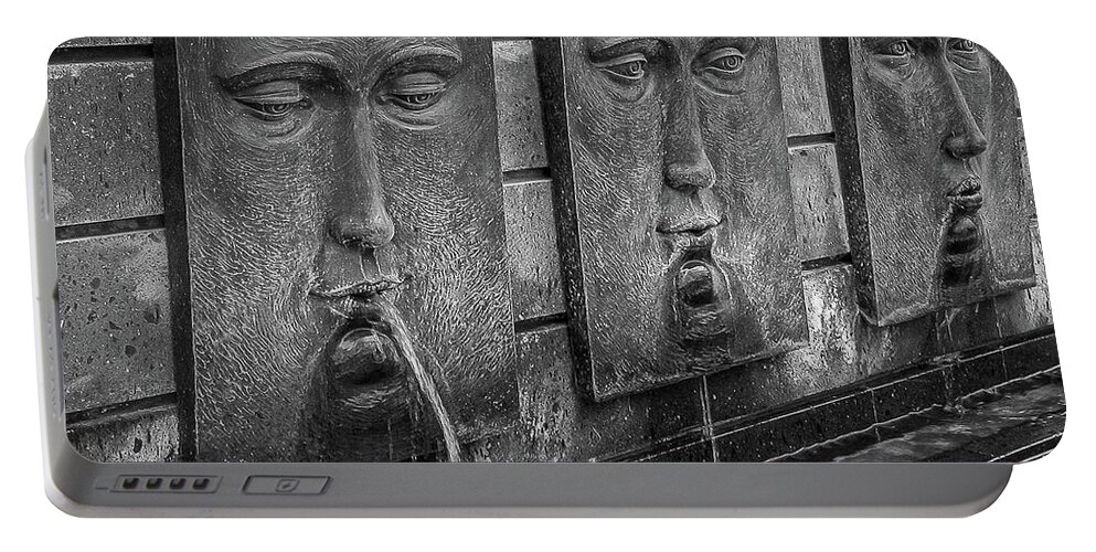 Fountains Portable Battery Charger featuring the photograph Fountains - Mexico by Frank Mari