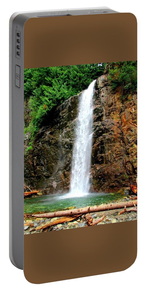 Water Portable Battery Charger featuring the photograph Franklin Falls by Martin Cline