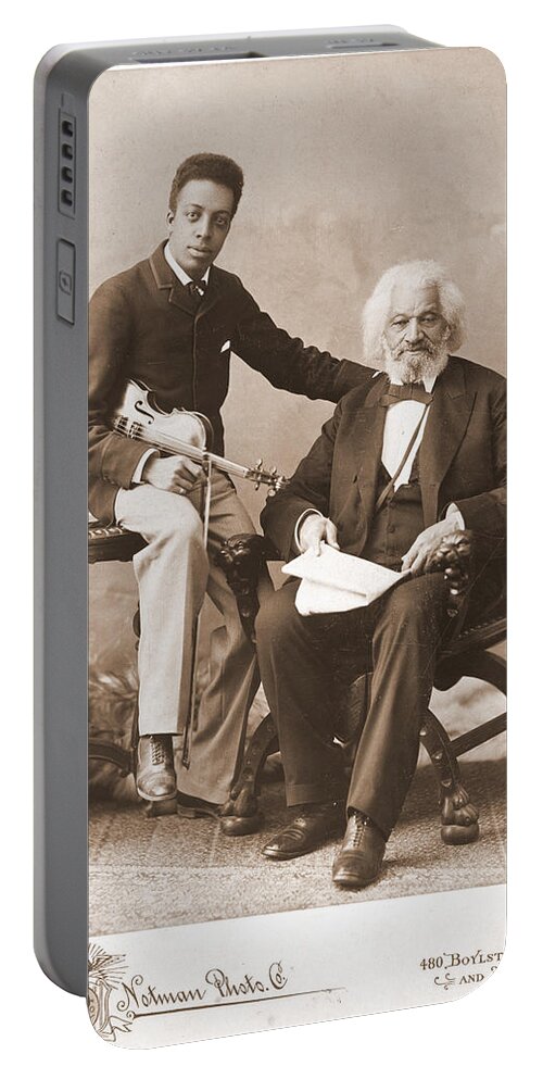 Frederick Portable Battery Charger featuring the photograph Frederick Douglass and His Grandson by David Hinds